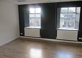 Offices with car parking situated in a converted mill, Spring Mill, Main Street, Wilsden, Bradford, BD15 0DX